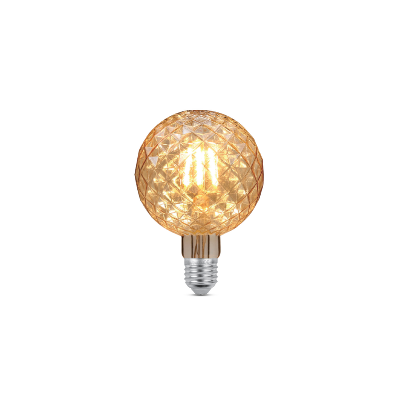 LED filament žarulja 4W, 2700K, E27, AC220V, amber, dimabilna