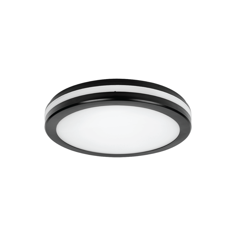 LED plafonjera 24W, 3CCT, 30 cm, IP65, crna