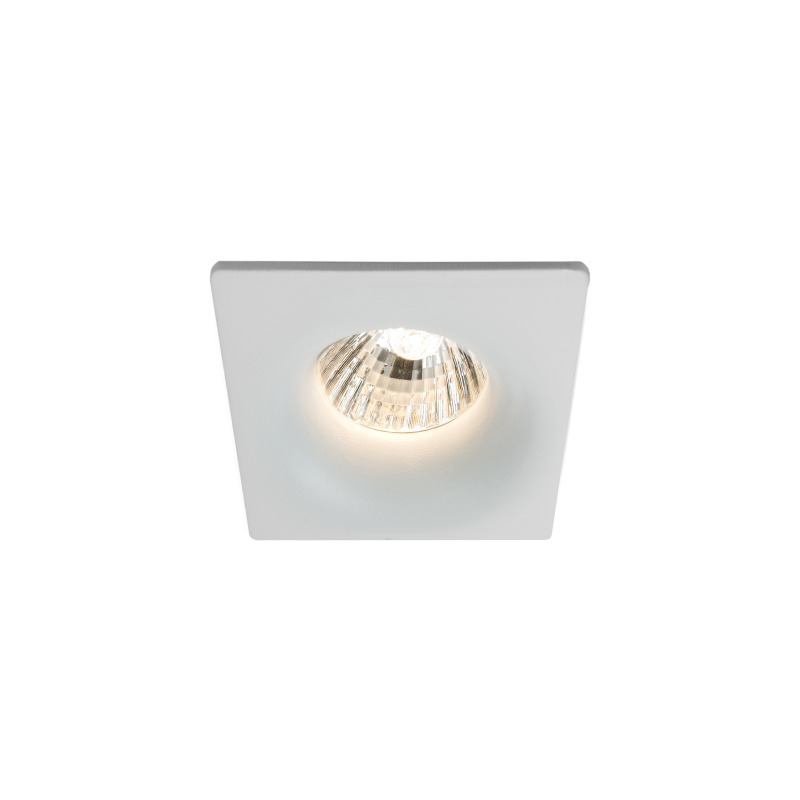 Kućište za LED žarulju, GU10, IP65, bijela boja, 85 x 85 mm