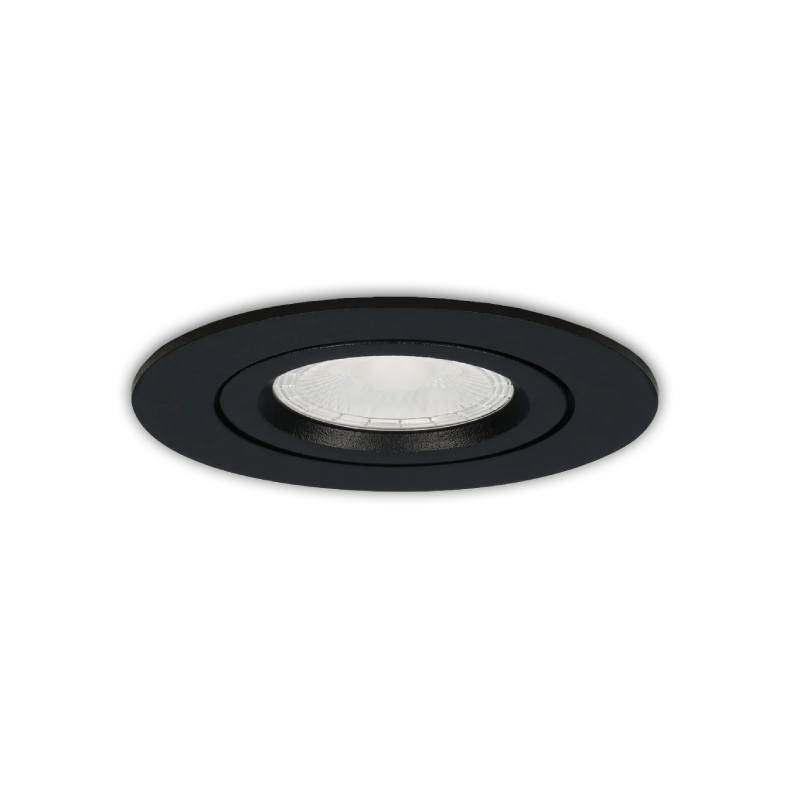 LED downlight 400 lm, 5W, 3CCT, 3000K-4000-6500K, crni