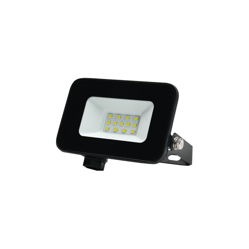 LED reflektor 900 lm, 10W, 6500K, IP65, crni