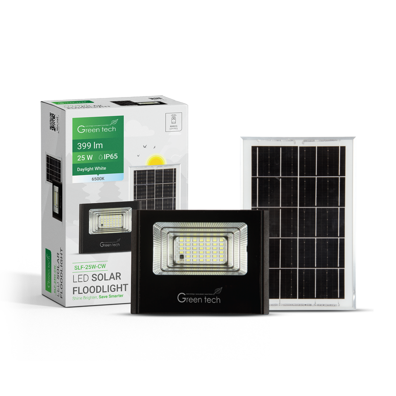 LED solarni reflektor 25W, 6500K, IP65