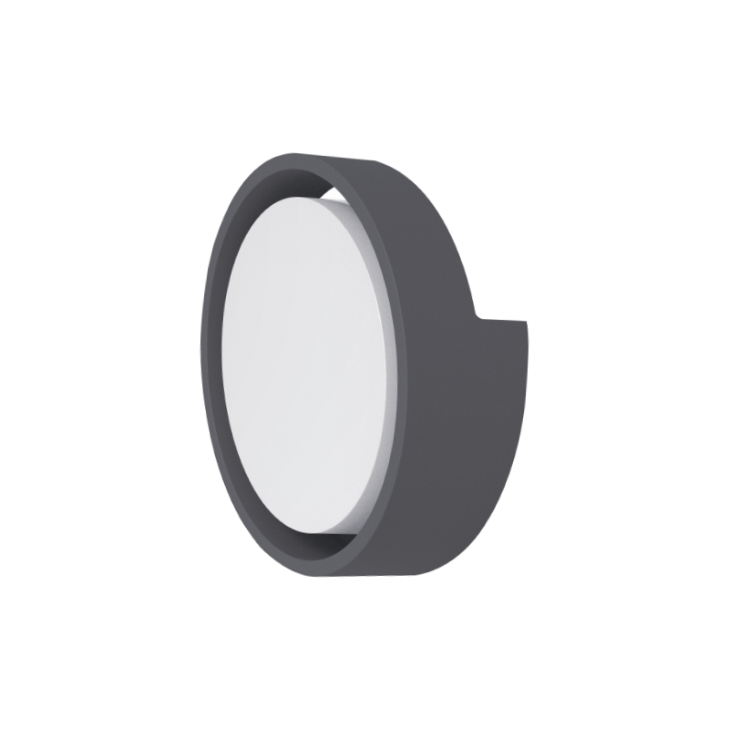 LED zidna svjetiljka 11W, 4000K, promjer 17*6,8cm, IP65, crna