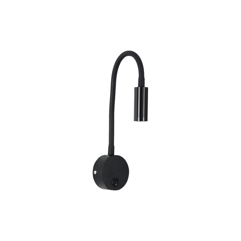 LED zidna lampa 3W, 3000K, crna boja