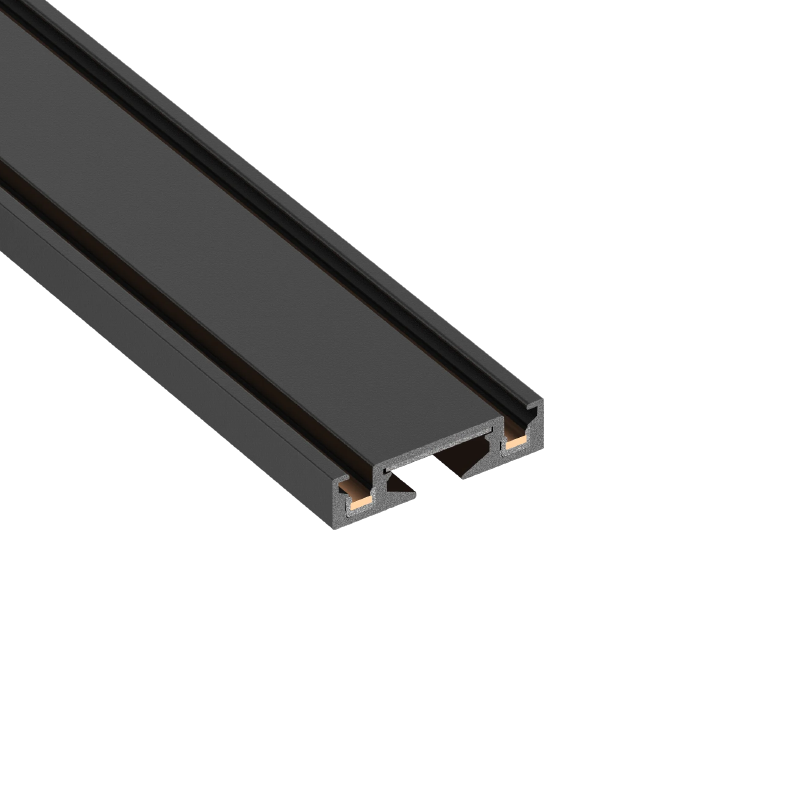 Magnetna slim šina 1000 mm, nadgradna, mat crne boje