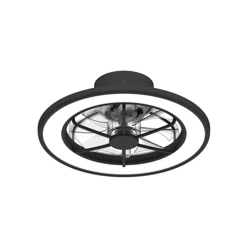 Stropni ventilator sa svjetiljkom, 18", 40W, 3CCT, crni