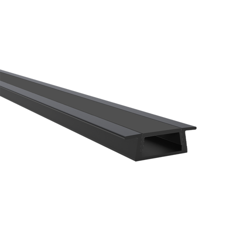 Aluminijski profil 21,5 x 6,8 x 2000 mm, ugradni, crna boja