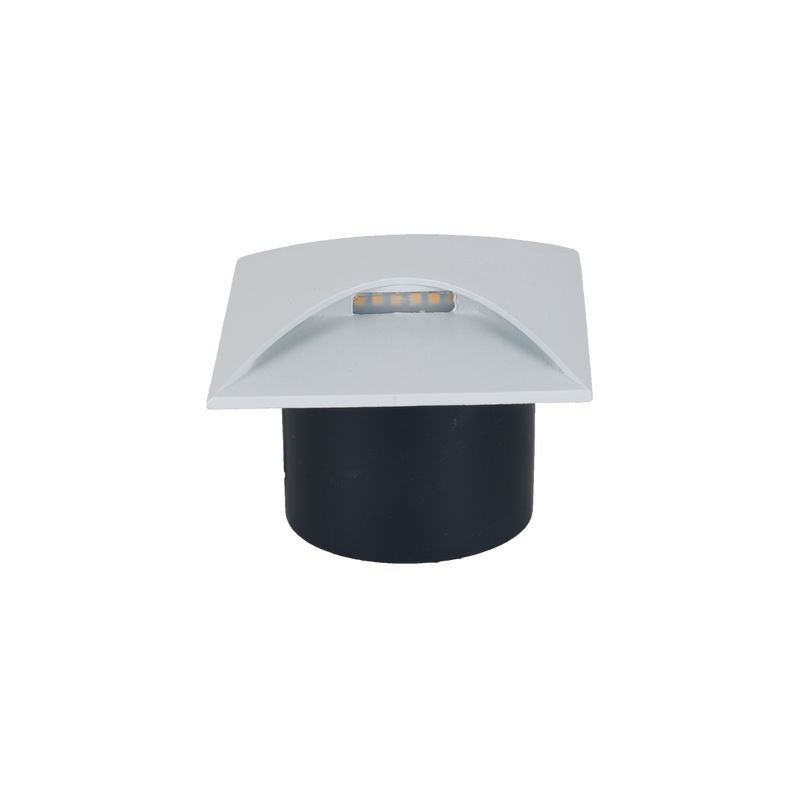 LED ugradna zidna svjetiljka 3W, 3000K IP44, bijela