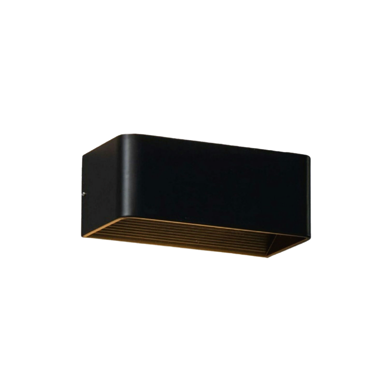 LED zidna svjetiljka 6W, 3000K, IP40, crna boja