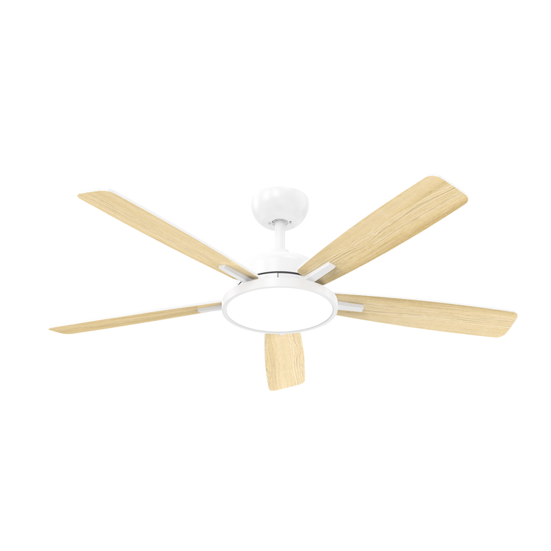 Stropni ventilator sa svjetiljkom, 52", 24W, 3CCT, Bijelo ili Drvo