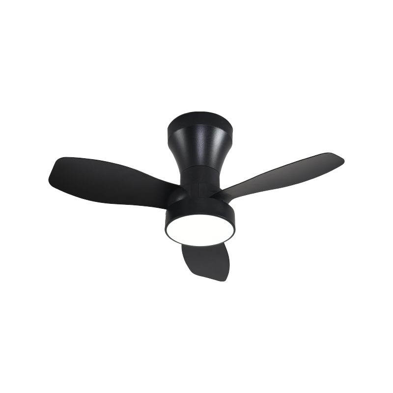 Stropni ventilator sa svjetiljkom, 24", 18W, 3CCT, crni