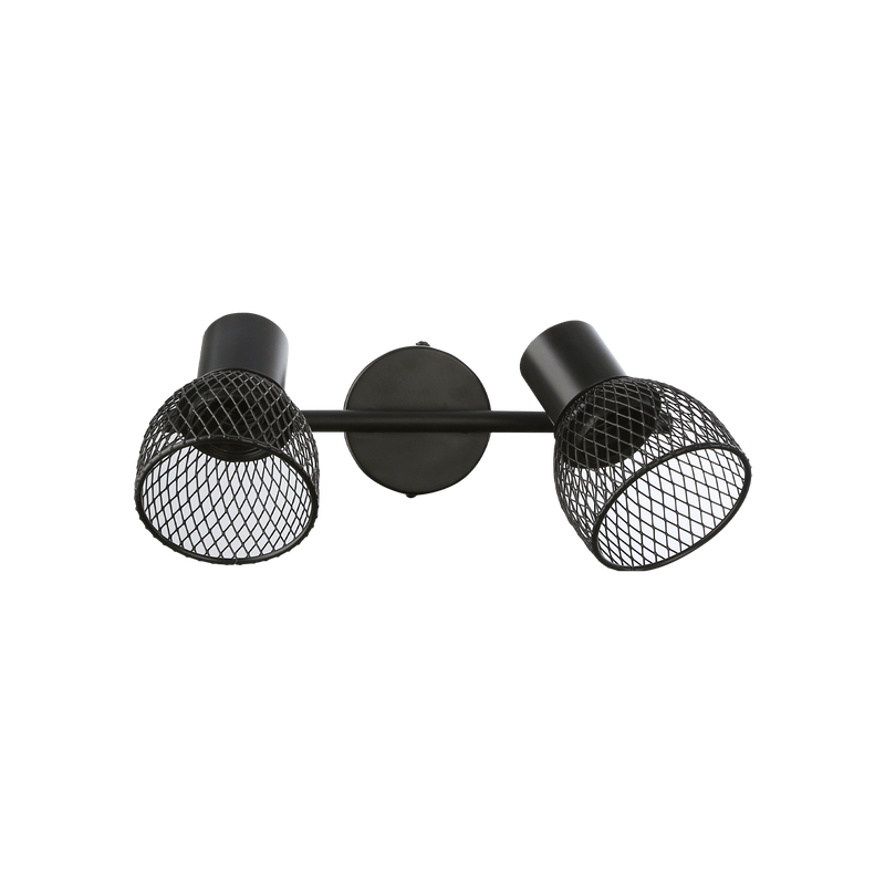 LED spot svjetiljka, E27 X 2 kom, crna boja