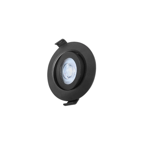 LED downlight 3W, 3000K, crna boja