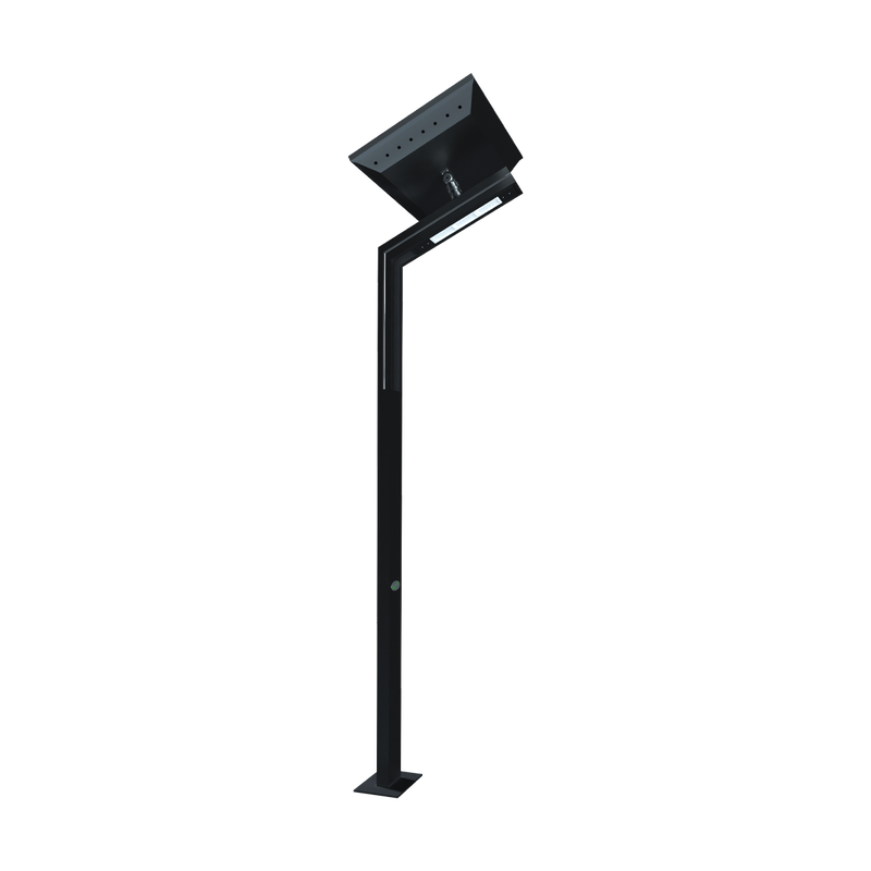 LED SOLAR ulična svjetiljka sa stupom 30W, 3000K + 3000K, 3.3m