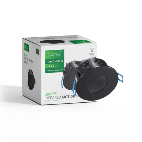 Infracrveni ugradni senzor pokreta IMS41HG-BK, IP20, 360°, crni