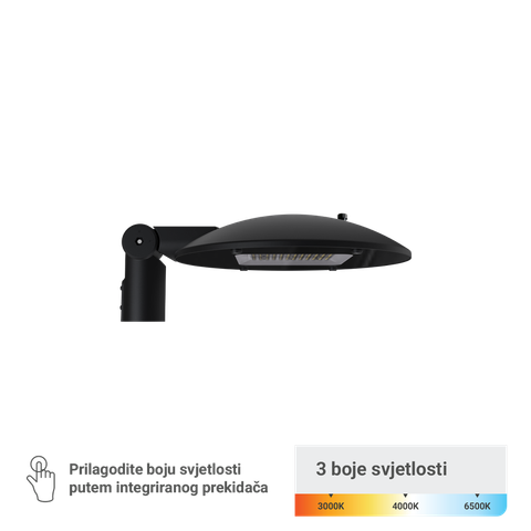 LED ulična svjetiljka, 30/50/75/100W, 3CCT, 150lm/W