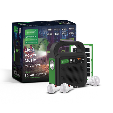 Solarni prijenosni set SPS-500, FM, TF, Bluetooth, USB, IP67