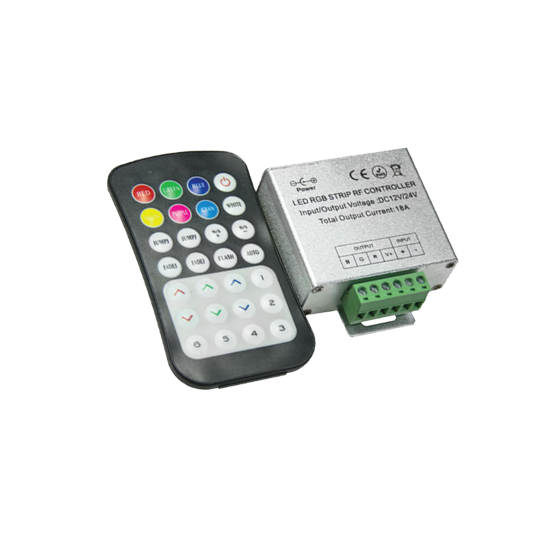 LED kontroler RF, RGB, 12-24V, 288W (12V), 576W (24V), common
