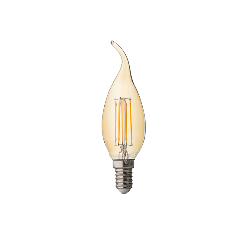 LED filament žarulja 4W, 2300K, E14, AC220V, C35, amber, dimabilna