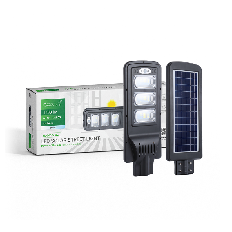 LED ulična svjetiljka 60W, 6000K, IP65, solar